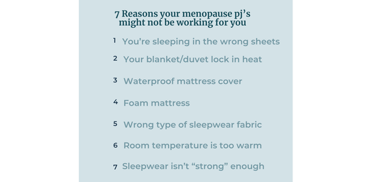 How menopause pajamas keep you dry and why they may not work