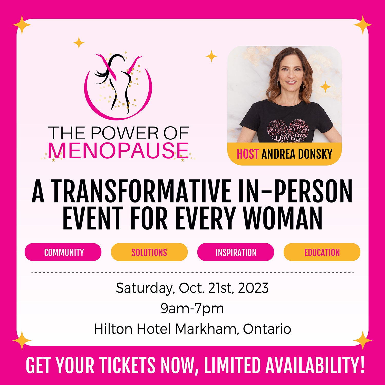 Join Us At the Power of Menopause Event on October 21 2023 CoolYourSweats