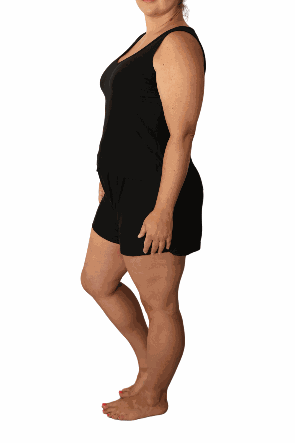 Vanessa Tank Top & Shorts PJs for night sweats side view
