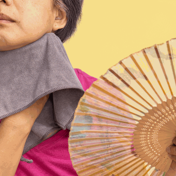 woman having a hot flash