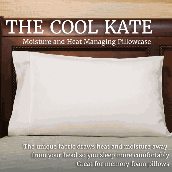 Get the deep, restful sleep you need with our Cool Kate pillowcase