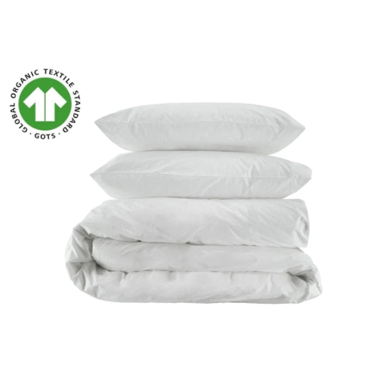 Essential Organic Percale Collection Duvet Cover & Pillowcase Set
