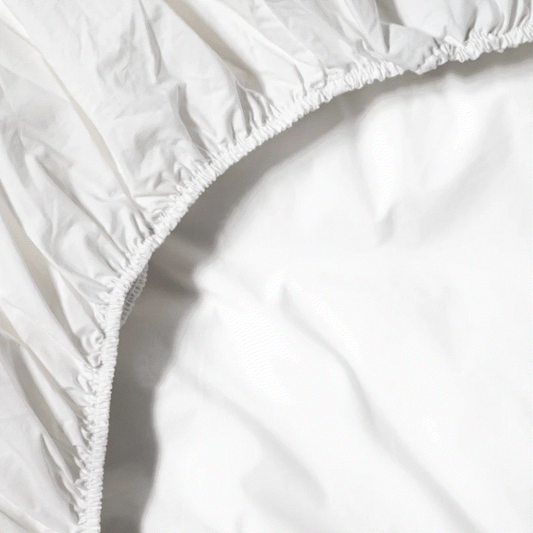 Essential Organic Percale Collection Fitted Sheet