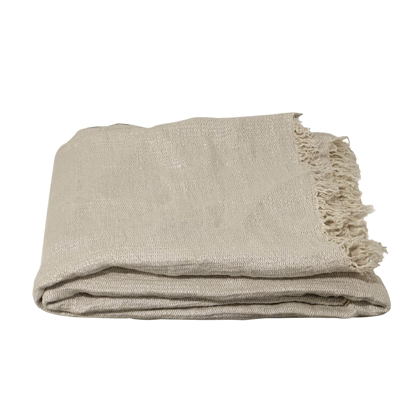 Soft linen throw blanket in neutral color, crafted from 100% flax linen, showcasing sustainable and stylish home decor.