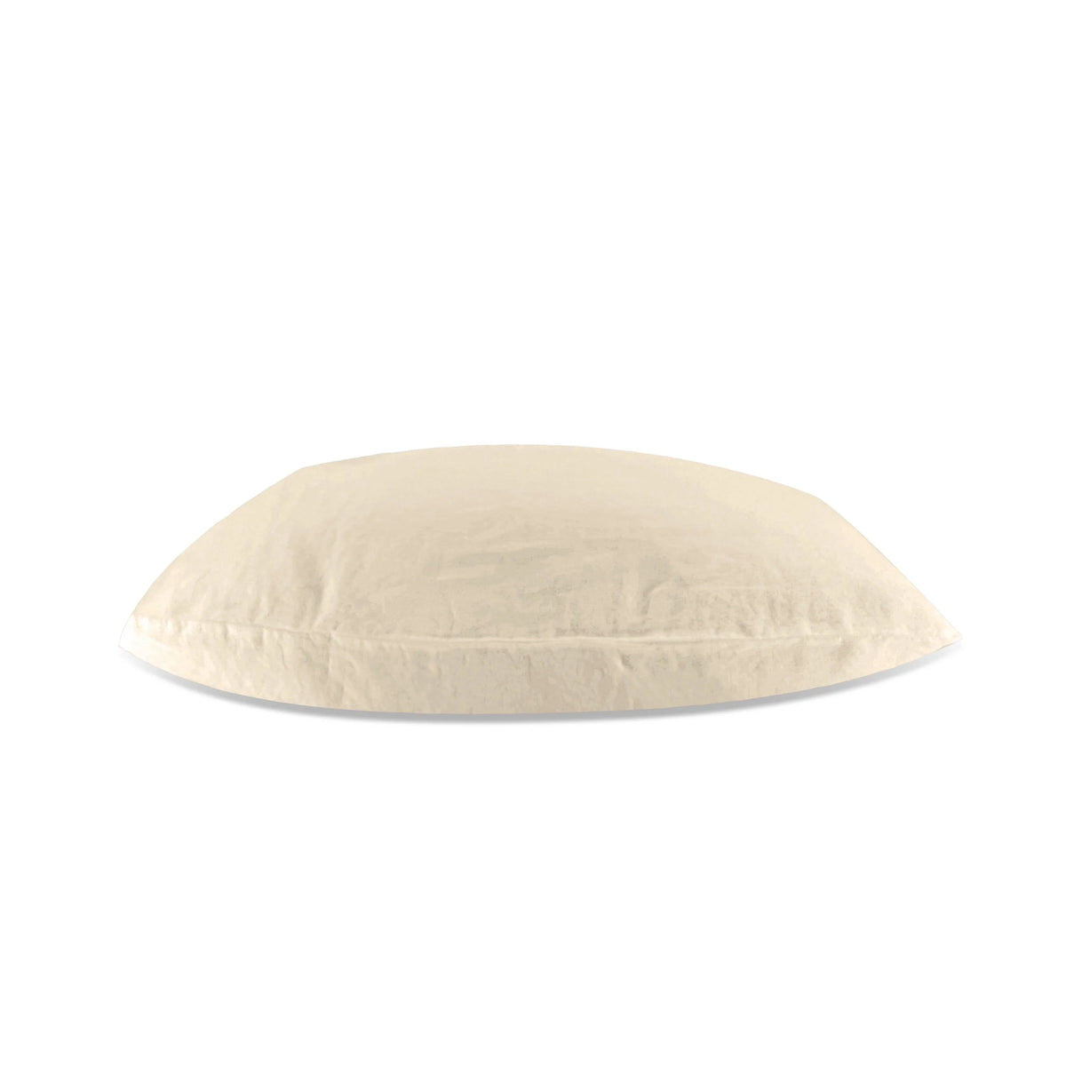 Beige dome-shaped cushion on a white background