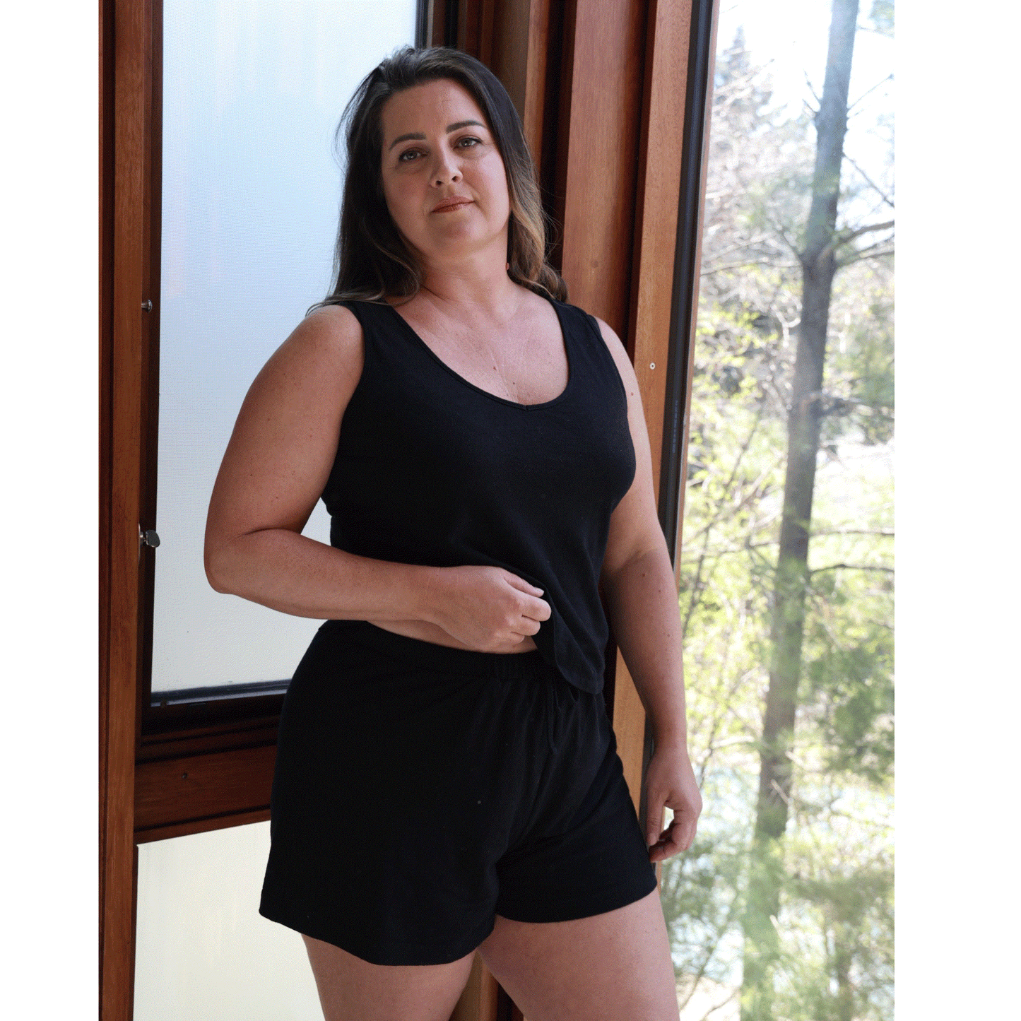 Vanessa Cooling Pajama Set - Tank Top and Shorts for Hot Sleepers