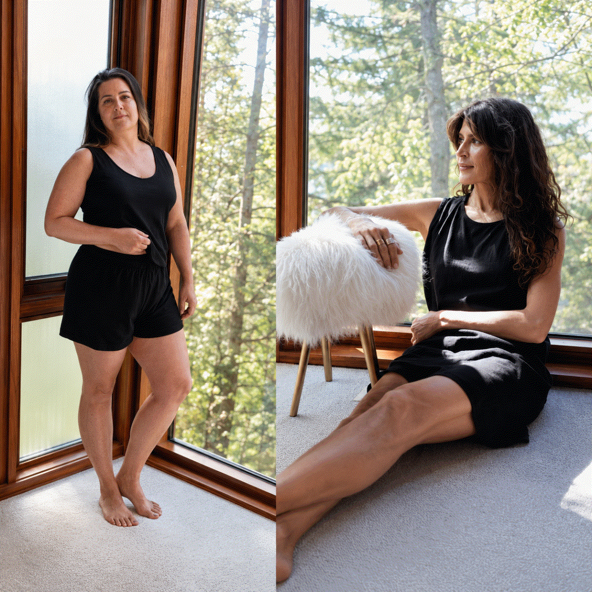 Moisture-wicking Nightgown and Pajamas bundle for Night Sweats