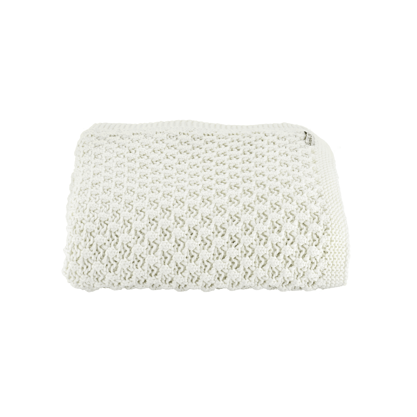 Soft 100% cotton Popcorn Knit Blanket by Skylark+Owl, pre-washed and Oeko-Tex® certified for comfort and safety