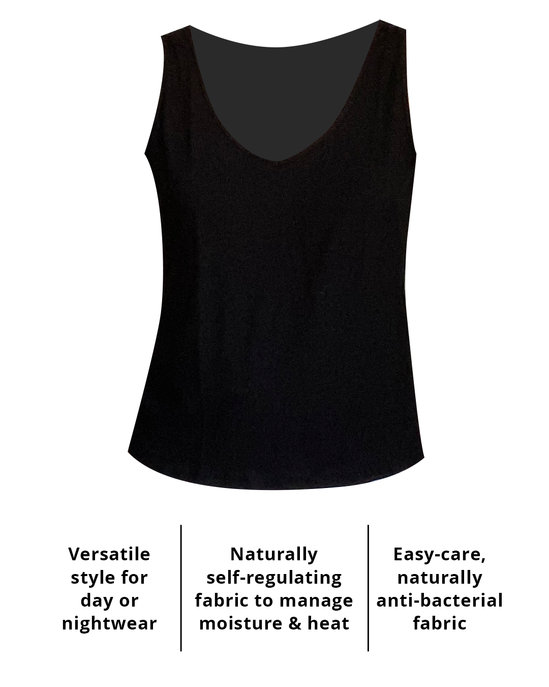 Thermo-regulating Vanessa Tank Top Sleep or Loungewear