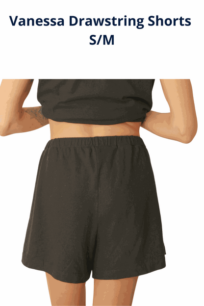 women's moisture-wicking shorts for night sweats size small back view